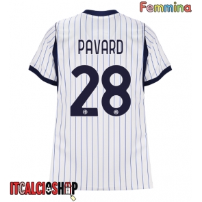 Inter Milan Benjamin Pavard #28 Seconda Maglia Femmina 2026-27 Manica Corta Inter Milan Benjamin Pavard #28 Seconda Maglia Femmina 2026-27 Manica Corta